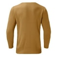thumbnail image 5 of MIASHUI Men's Fall Winter Pullover V-Neck Solid Color Cardigan Knit Shirt Jacket Long Sleeve Comfort Khaki,XXL, 5 of 5