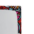thumbnail image 3 of Ambesonne Colorful Fitted Sheet, Stained Glass Style Flower, Full Size, Multicolor, 3 of 3