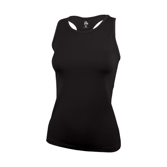 Ion Cheer Aspire Tank Top for Women and Girls - Basic Fitted Racerback (YS, Black)