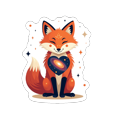 thumbnail image 5 of Sci - fi Fox Space Stickers Stickers, Waterproof Fox Space Stickers Sticker for Water Bottle Laptop Phone Cases Planner, 5 of 5