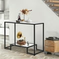 thumbnail image 3 of Costway Entryway Console Sofa Side Table W/Tempered Glass for Entrance Living Room, 3 of 10