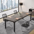 thumbnail image 5 of Tribesigns 6.5FT Conference Table, 78.7 Inche Rectangle Meeting Seminar Table for 6-8 People (Only Table) (1,Gray+Black), 5 of 5