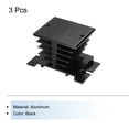 thumbnail image 3 of Uxcell Aluminum Heat Sink 10A-40A Black SSR Dissipation Heat Sink for Single Phase Solid State Relay, 3 Pcs, 3 of 4