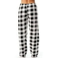 thumbnail image 6 of Women's Plus Size Pants Ladies Casual Pants Plaid Printed Pajama Pants Elastic Rope Pants,Black Women's Plus Size Pants XXL, 6 of 6