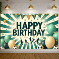 thumbnail image 2 of Soccer Theme Party Banner Balloon Decoration Football Design Event Banner for Birthday Party Kids Celebration Outdoor Event, 2 of 3