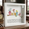 thumbnail image 3 of Ohmyroo Handmade Sea Glass Bird Art Frame 10 Inch Wooden Shadow Box with Wall Mount, 3 of 5