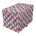 thumbnail image 1 of Tropical Dog Crate Cover, Pineapples with Big Colorful Leafy Hawaii Motifs on the Background, Easy to Use Pet Kennel Cover Small Dogs Puppies Kittens, 7 Sizes, Dark Indigo Multicolor, by Ambesonne, 1 of 6