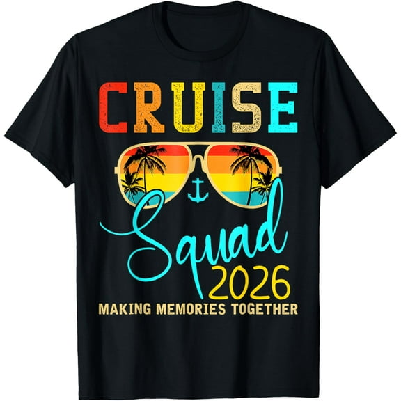 Squad Crew Cruise 2026 Summer Vacation Matching Family Group T-Shirt Shirts