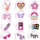 thumbnail image 2 of Decoraciones con forma de espiral para fiestas, HSDSH, Y2K, 2000, color rosa, 24 unidades, 2 of 7