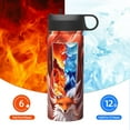 thumbnail image 6 of Fotbe Red Leaf Flame Fox Pattern 18oz Sports Insulated Kettle Stainless Steel Sports Insulated Kettle For Running Hiking Cycling Climbing Man'S Woman'S Water Bottle, 6 of 8