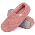 thumbnail image 1 of HomeTop Women's Fuzzy Curly Fur Memory Foam Loafer Slippers with Polar Fleece Lining, 1 of 6