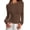 Brown, variant on Long Sleeve Shirts for Women Fall Casual Crewneck Tight Slim Fit Layering Basic T Shirt Going Out Tops