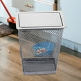 thumbnail image 6 of Commercial Flap Convenient Trash Can Lid Baby 27.20X18.70X3.30CM Silver, 6 of 8