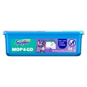 Swiffer Sweep + Mop, Wet Pads Refill, Floor Cleaner, Cleaning Cloths, Lavender, 24 Count