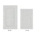 thumbnail image 2 of Better Trends Luxury Bathroom Rugs 2 Piece Set 100% Cotton Extra Soft Tufted Bath Rug Water Absorbent, Reversible Washable for Bathroom, Laundry Room 21”x34”|24”x40” White Lux Collection, 2 of 4