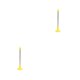 thumbnail image 1 of Sonducket Herramienta de ángulo de mentira de Golf ajustable, enseñanza práctica, indicador de ayuda de entrenamiento correcto, entrenadores Amarillo 2piezas, 1 of 6
