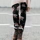 thumbnail image 4 of Pantalones Deportivos Yoga Gibobby estampados de Navidad para Mujer Pantalones elásticos ajustados largos (Negro, M), 4 of 5