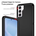 thumbnail image 2 of Compatible with Samsung Galaxy S21 Plus/S30 Plus Case,3-Layer Military Grade Drop Protection Anti-Slip Bumper Rugged Shockproof Dustproof Protection 6.7 inch Phone Case,Black, 2 of 4