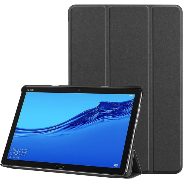 Funda para Tablet PC Compatible con M5 Lite Funda Inteligente con Soporte Tri-Fold Delgado de 10.0 Pulgadas, Estuche Folio rígido con Soporte de múltiples ángulos de visión (Color: Negro)