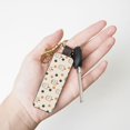 thumbnail image 4 of Wukai Milk Tea Print Leather Car Keychain, Universal Key Fob Keychain, Leather Key Chain Holder for Men and Women,360 Degree Rotatable, 4 of 5