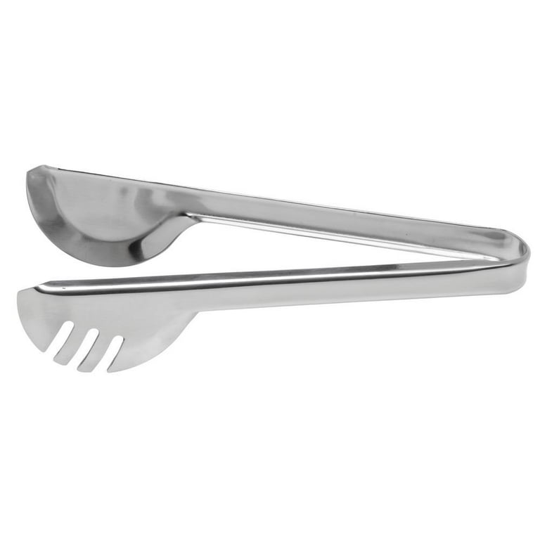 HUBERT® Stainless Steel Cool Tong with Black Silicone Handle