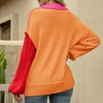thumbnail image 5 of IROINNID Reduced Womens Sweater Round Neckline Pullover Sweater Solid Color Comfy Mid-Length Long Sleeve Plus Size Tops Sweater Blouse, 5 of 7