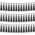 thumbnail image 1 of Banner con borlas metálicas negras Garland Hysilla de 9,8 pies x 3, 1 of 3