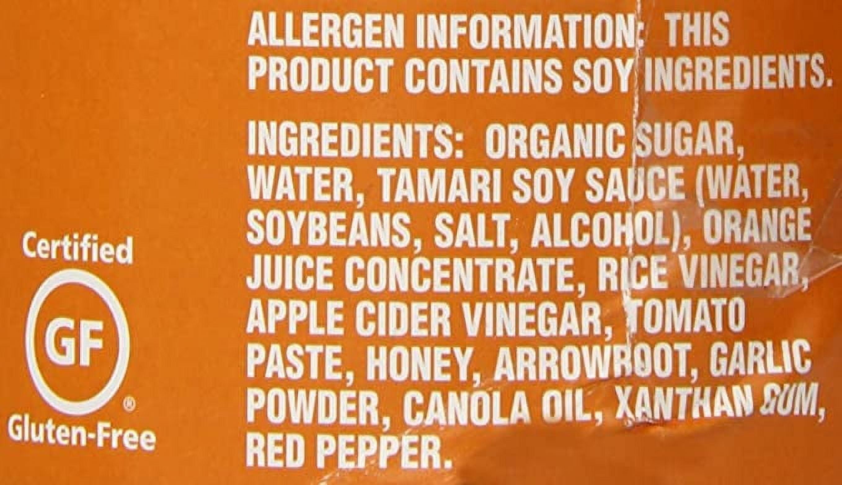 San-J Gluten Free Asian Glaze & Stir-Fry Orange Sauce 10 fl oz Pack of 4