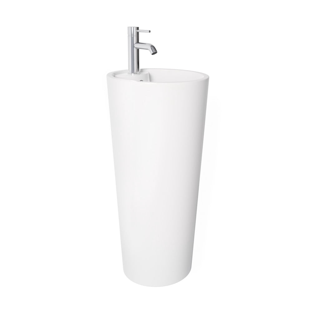 Swiss Madison Well Made Forever SM-SK307-60C - Monaco Circular Basin Pedestal sink Bundle