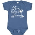thumbnail image 3 of Inktastic Love Makes a Family Hearts and Arrow Boys or Girls Baby Bodysuit, 3 of 5