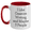 White/Red, variant on Creative Writing Enthusiast's Delight, Gifts from Friends for Creative Writing, Two Tone Coffee Mug, I Like Creative Writing And Maybe 3 People