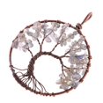 thumbnail image 1 of Colgante de árbol de alambre de cobre joyas de de piedras naturales para collar de cadena de bricolaje Gris Yinane Collar pendiente, 1 of 7