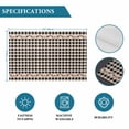 thumbnail image 6 of Western Texas Star Retro Placemats Set of 4, Country Vintage Black Beige Plaid Placemats for Dining Table, Place Mats for Kitchen Tabletop, Waterproof Wipeable Dining Table Mats Set, 6 of 9