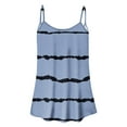 thumbnail image 3 of QUINDOS Tank Tops for Women 2025 Summer Light Blue Yoga Fashion Printed Vest Sleeveless Blouse Rond-neck Suspenders Tops Camisoles for Women 2025, 3 of 4