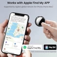thumbnail image 2 of 2 Pack Tracker Tag [Apple MFi Certified] Pair with Apple Find My(iOS Only) Air Bluetooth Smart Tag Key Finder Item Locator Waterproof Worldwide Tracking Device for Kid Pet Wallet Backpack Dog Luggage, 2 of 5