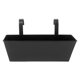 thumbnail image 5 of Maceta colgante de hierro para flores, soporte para flores, diseño de vivero, drenaje moderno Negro grande, 5 of 9