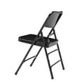 thumbnail image 3 of (Pack of 4) NPS® 300 Series Deluxe All-Steel Triple Brace Double Hinge Folding Chair, Black, 3 of 5
