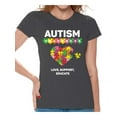 thumbnail image 1 of Awkward Styles Love Support Educate Autism Shirts for Women Autism Awareness Women Autism Awareness Shirts Women's Autism T Shirt Autism Awareness Gifts for Her Autistic Pride Gifts, 1 of 4