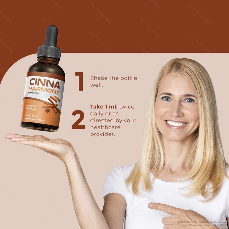 (3 Pack) Cinna Harmony Drops – Daily Liquid Formula with a Clean, Natural Blend to Support Natural Flow, Balanced Levels & Healthy Circulation | Convenient for Consistent Use (90 Servings)