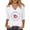 White, variant on America 250 Shirt Women's Independence Day Print V Neck 3/4 Sleeve Graphic Shirt Womens T Shirts Black L