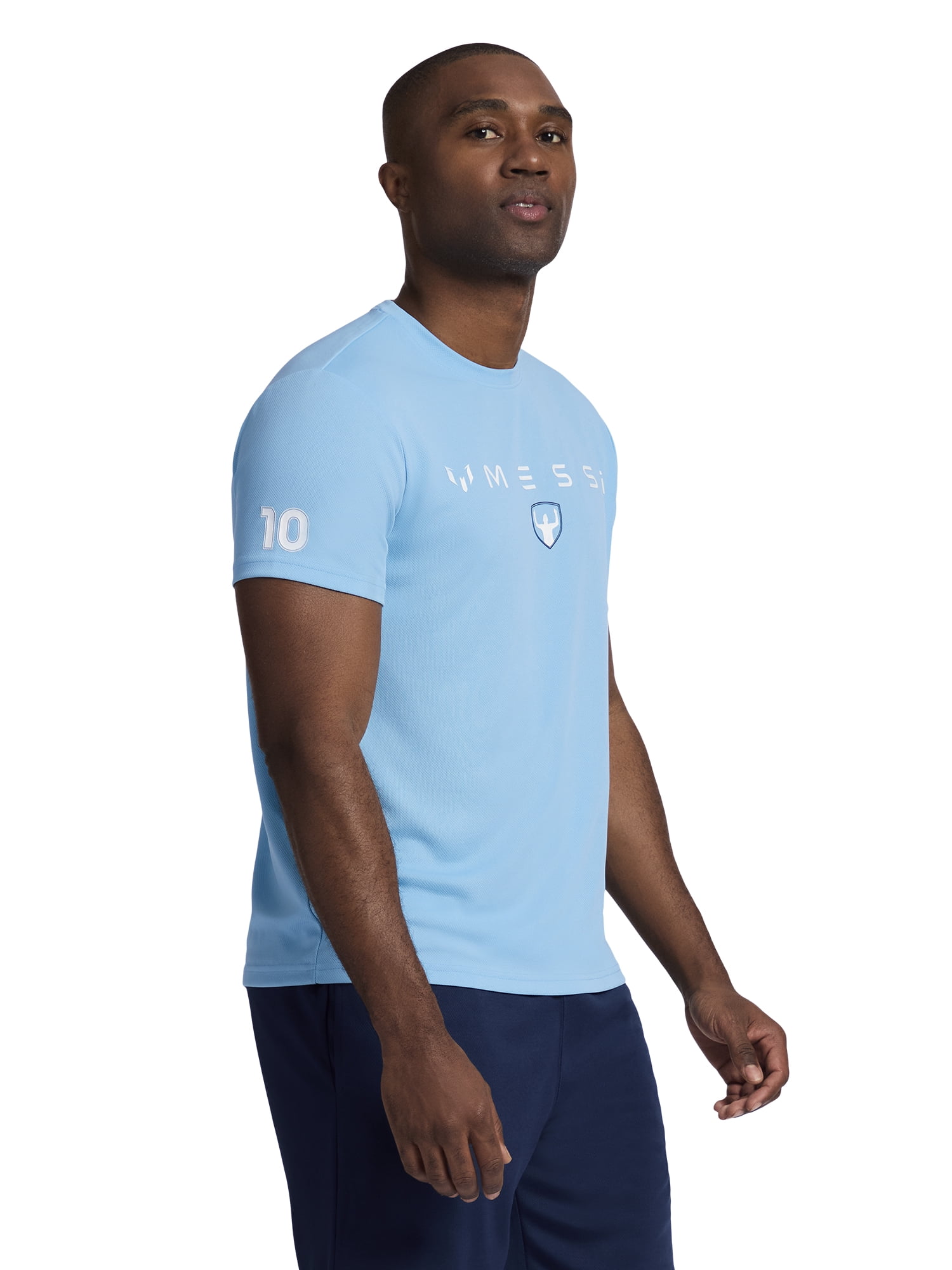 Messi Mens Short Sleeve Athletic Jersey Top, Sizes XS-3XL