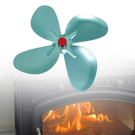 

Stoves Fan Blade Fan Blade Warm Fan Fireplace Repair Parts 17.5cm Wood Stoves Fan Accessories Circulating Warm Air Fan Balde cyan