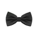 thumbnail image 1 of INSPIRE CHIC Corbata de moño ajustable de color sólido con patrón de cuadros para hombres en negro, 1 of 4