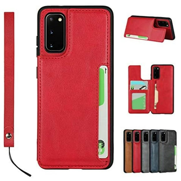 SailorTech for Galaxy S20 Wallet Leather Case, Premium PU Leather Case with Wristlet, Stand Feature & Card Slots,