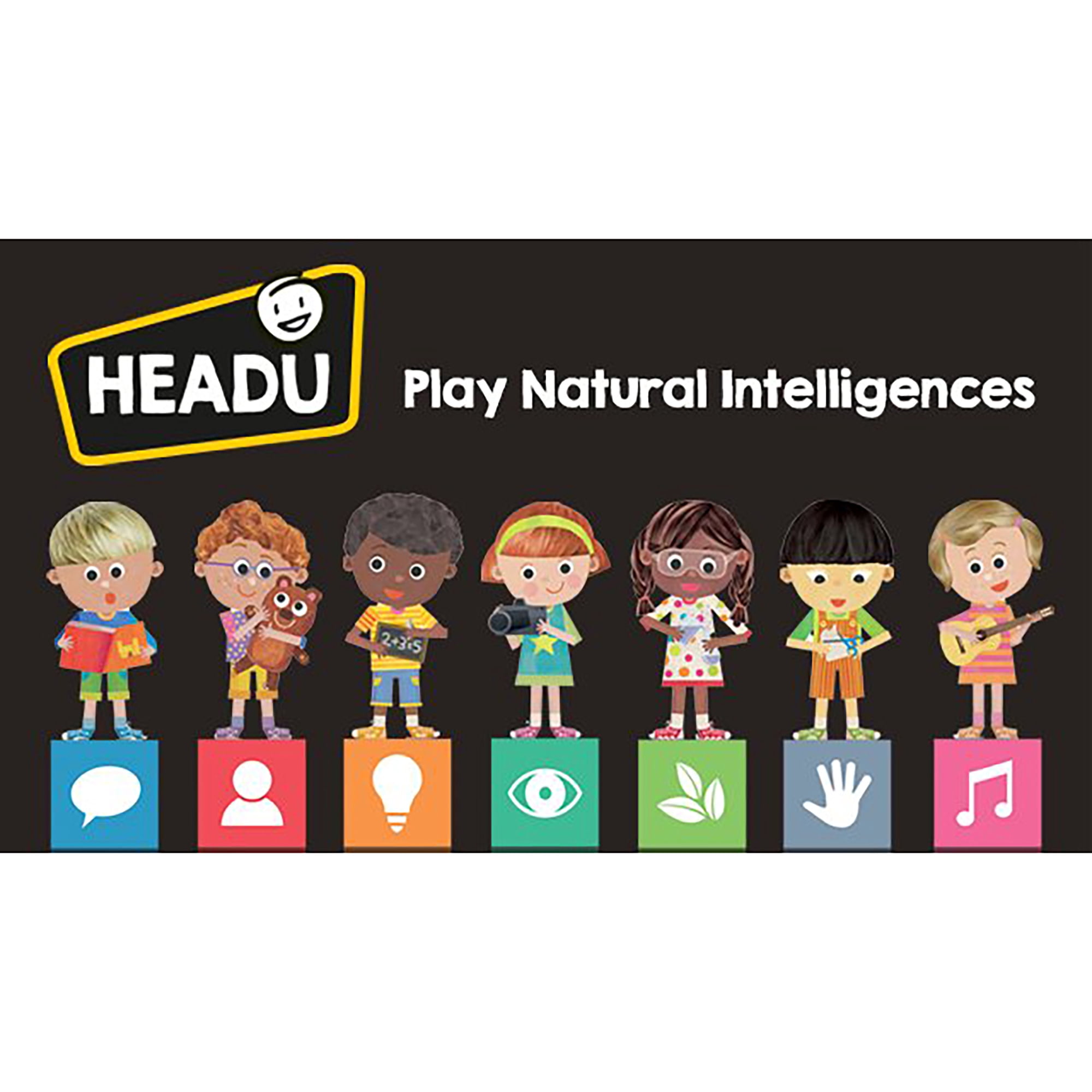 Headu: Flashcards - Baby Montessori - Shapes & Image Matching Game, Visual Association Play, Large Illustrated Cards, Preschool Activity, Toddlers 1-3