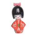 thumbnail image 4 of Figura de muñeca japonesa de dibujos animados en miniatura, pequeña escultura, figura de escritorio, geisha Rojo B, 4 of 9