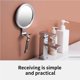 thumbnail image 4 of Ounissouiy Anti-Fog Mirror Shaving Makeup Mirrors Punch-free Tools DIY Hairdressing Bathroom Washroom Hanging Men Decorative Juegos de accesorios de baño, 4 of 6