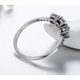 thumbnail image 3 of Women Sterling Silver Ring Vintage Micro Inlay Zircon Geometric Retro US Size 6 925 Individually Packed In Box, 3 of 5