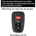 thumbnail image 2 of Key Fob Cover Compatible with Toyota Camry Rav4 Corolla Corolla Cross Corolla Hatch Highlander 4Runner Land Cruiser Tundra 2019-2026 4 Button Keychain Case Holder Protector,Keychain-B-purple, 2 of 8