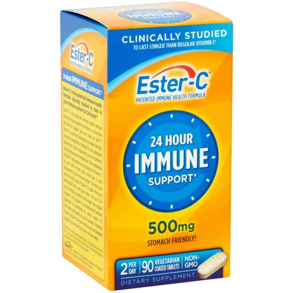 Ester-C 500 mg Coated Tablets 90 ea (Pack of 3)
